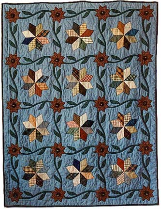 Trailing Starflower quilt