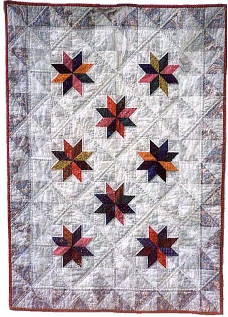 Night and Noon wall quilt