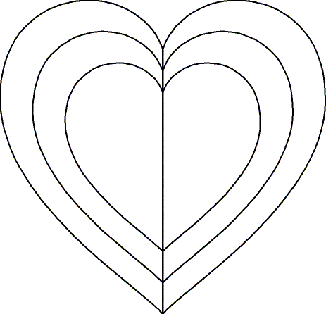 nested heart motifs